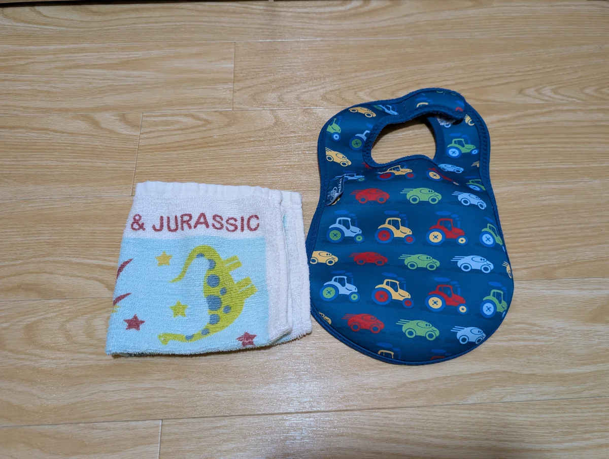 タオルとエプロン（ニオイ残り検証）